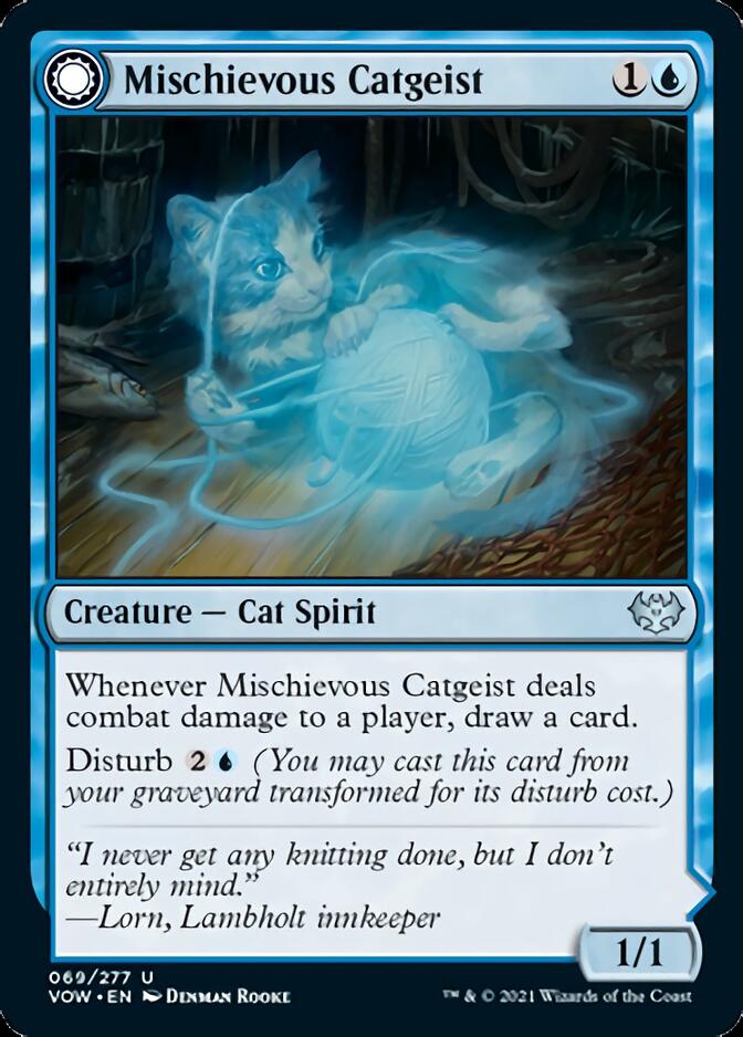 Mischievous Catgeist // Catlike Curiosity [Innistrad: Crimson Vow] | Exor Games Dartmouth