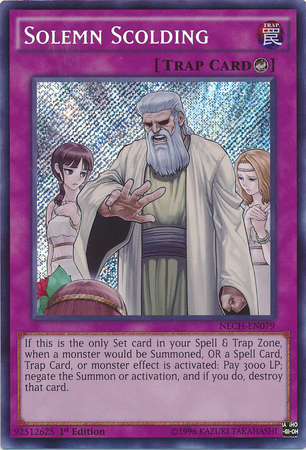 Solemn Scolding [NECH-EN079] Secret Rare | Exor Games Dartmouth