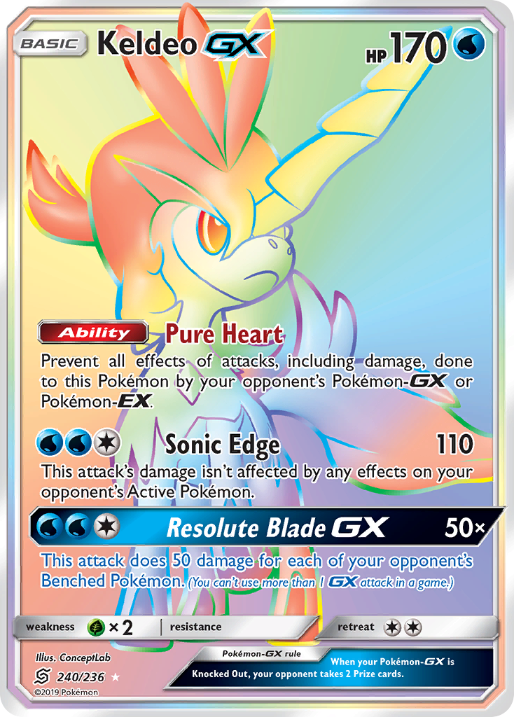 Keldeo GX (240/236) [Sun & Moon: Unified Minds] | Exor Games Dartmouth