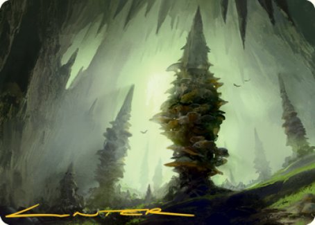 Forest (280) Art Card (Gold-Stamped Signature) [Dungeons & Dragons: Adventures in the Forgotten Realms Art Series] | Exor Games Dartmouth