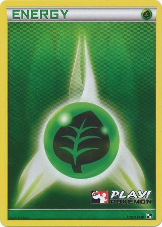 Grass Energy (105/114) (Play Pokemon Promo) [Black & White: Base Set] | Exor Games Dartmouth