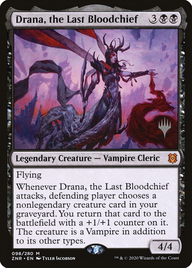 Drana, the Last Bloodchief (Promo Pack) [Zendikar Rising Promos] | Exor Games Dartmouth