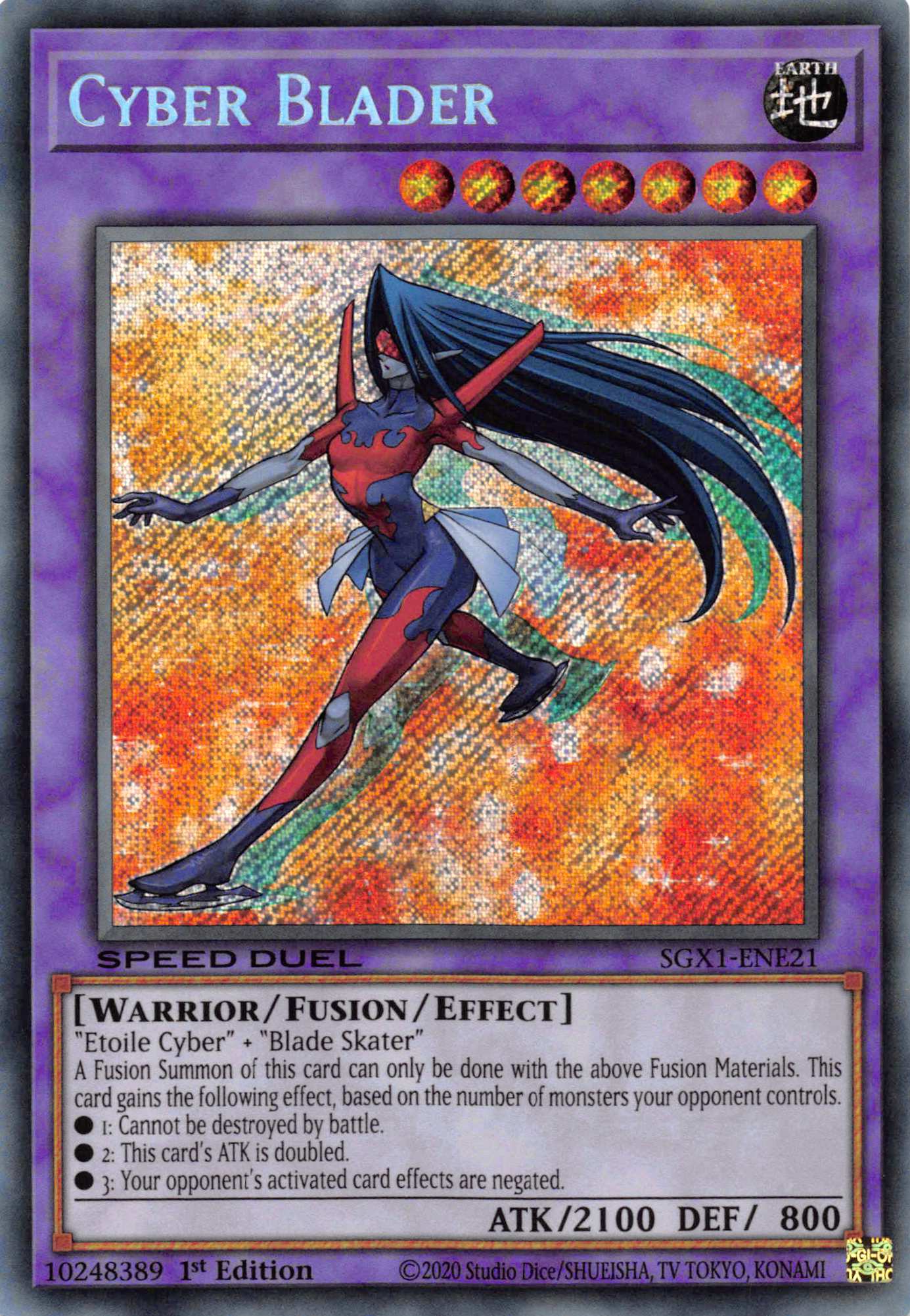 Cyber Blader [SGX1-ENE21] Secret Rare | Exor Games Dartmouth