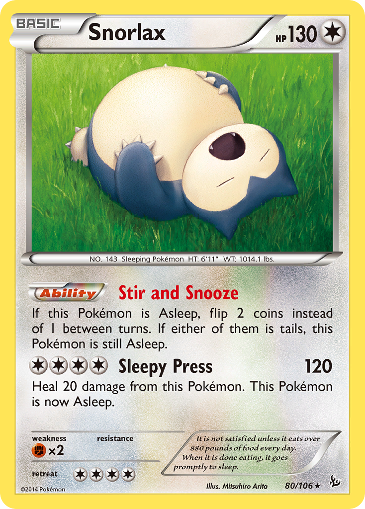 Snorlax (80/106) [XY: Flashfire] | Exor Games Dartmouth