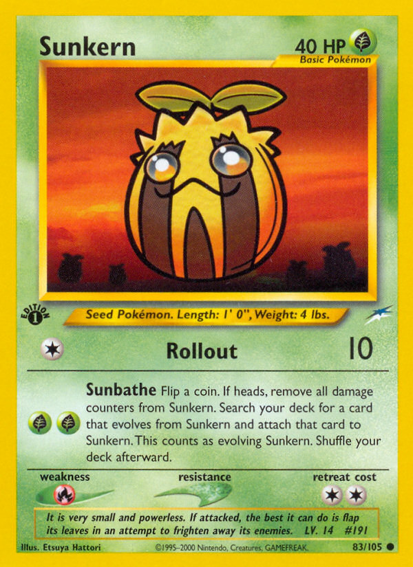 Sunkern (83/105) [Neo Destiny 1st Edition] | Exor Games Dartmouth