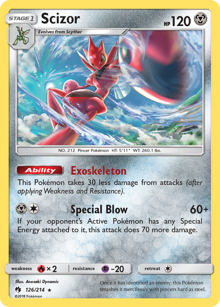 Scizor (126/214) [Sun & Moon: Lost Thunder] | Exor Games Dartmouth