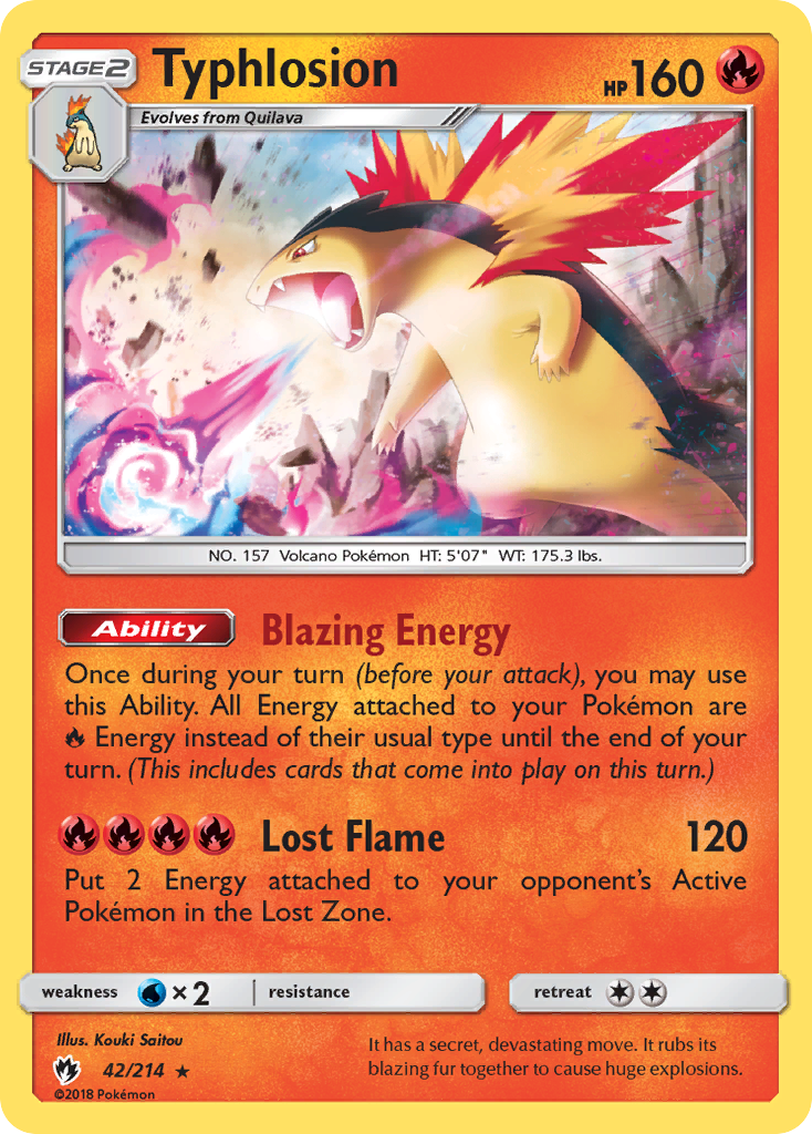 Typhlosion (42/214) [Sun & Moon: Lost Thunder] | Exor Games Dartmouth