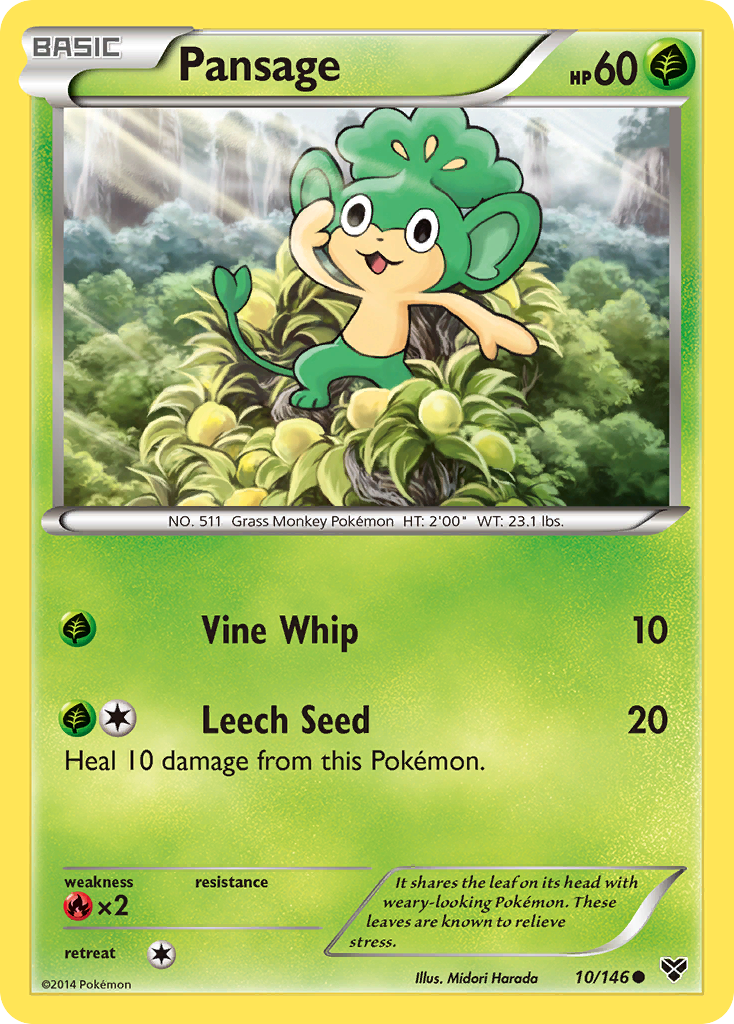 Pansage (10/146) [XY: Base Set] | Exor Games Dartmouth