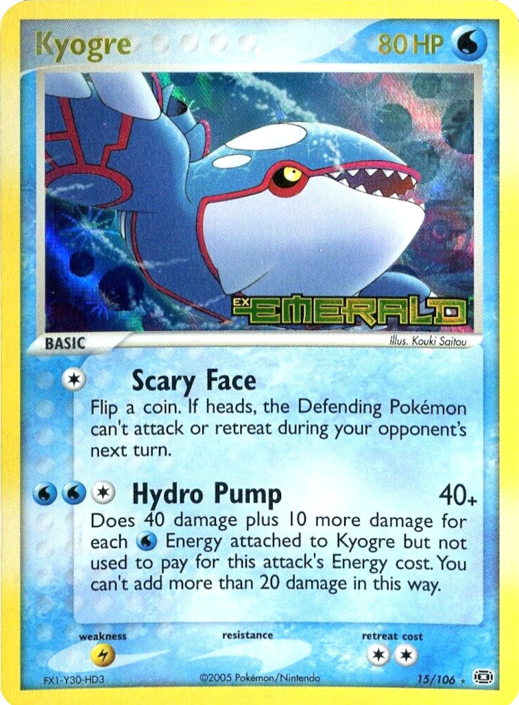 Kyogre (15/106) (Stamped) [EX: Emerald] | Exor Games Dartmouth