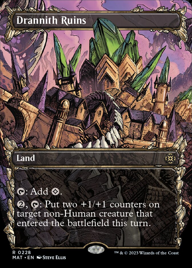 Drannith Ruins (Showcase Halo Foil) [March of the Machine: The Aftermath] | Exor Games Dartmouth