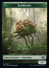 Saproling // Treasure Double-sided Token [Double Masters 2022 Tokens] | Exor Games Dartmouth
