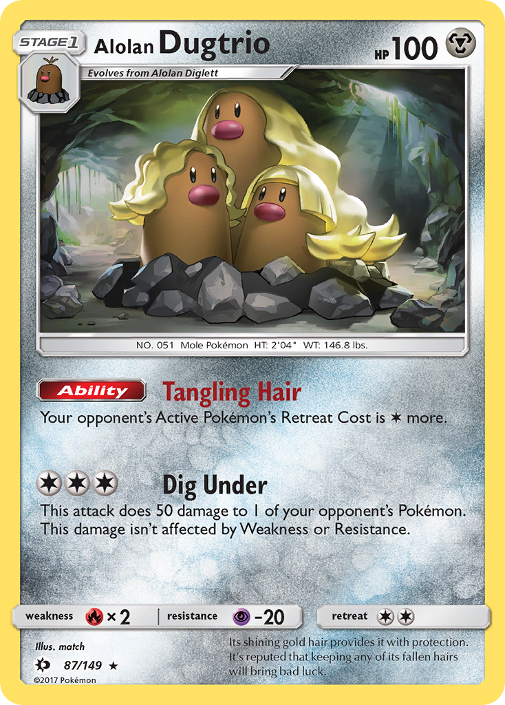 Alolan Dugtrio (87/149) [Sun & Moon: Base Set] | Exor Games Dartmouth