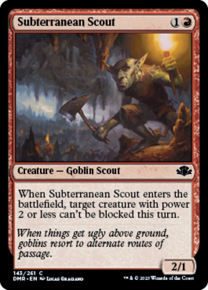 Subterranean Scout [Dominaria Remastered] | Exor Games Dartmouth