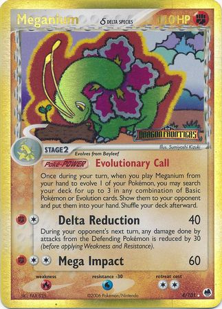 Meganium (4/101) (Delta Species) (Stamped) [EX: Dragon Frontiers] | Exor Games Dartmouth