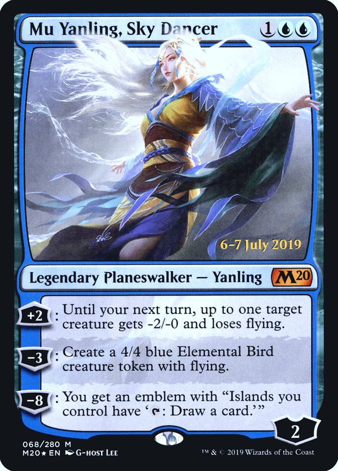 Mu Yanling, Sky Dancer  [Core Set 2020 Prerelease Promos] | Exor Games Dartmouth