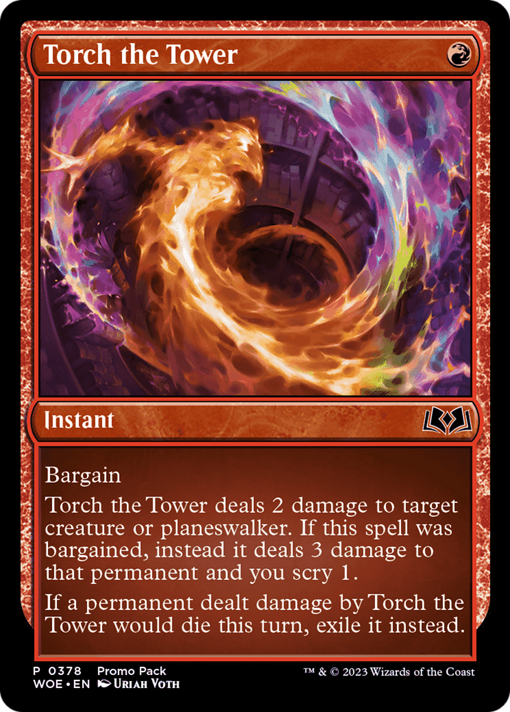 Torch the Tower (Promo Pack) [Wilds of Eldraine Promos] | Exor Games Dartmouth