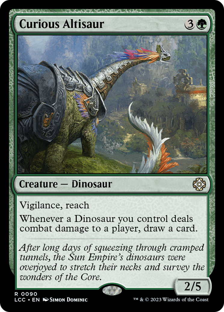 Curious Altisaur [The Lost Caverns of Ixalan Commander] | Exor Games Dartmouth