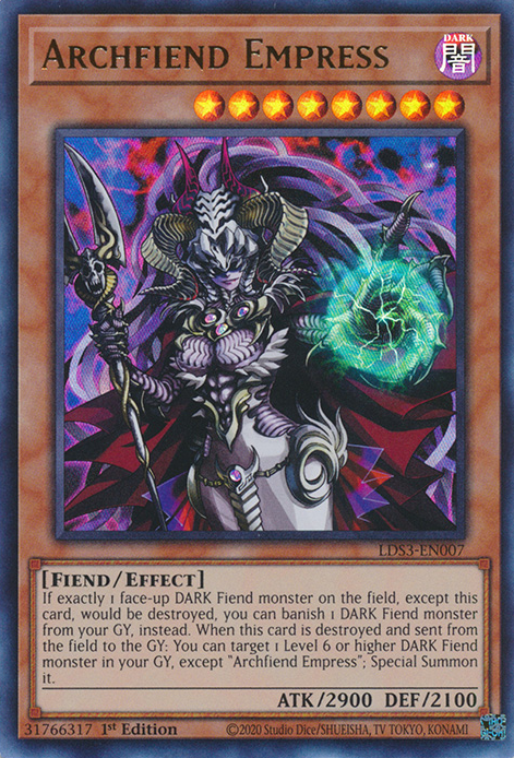 Archfiend Empress [LDS3-EN007] Ultra Rare | Exor Games Dartmouth