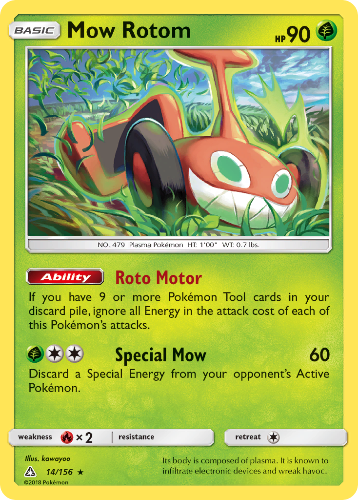 Mow Rotom (14/156) [Sun & Moon: Ultra Prism] | Exor Games Dartmouth