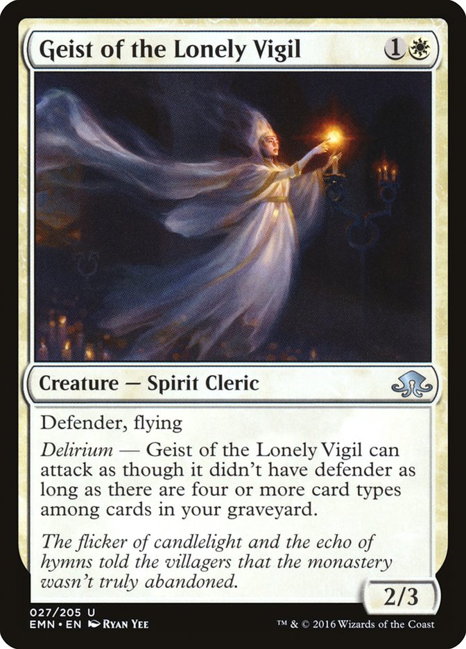 Geist of the Lonely Vigil [Eldritch Moon] | Exor Games Dartmouth