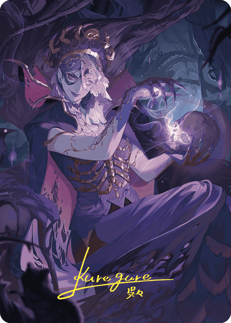 Necropotence Art Card (Gold-Stamped Signature) [Wilds of Eldraine Art Series] | Exor Games Dartmouth