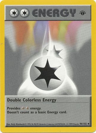 Double Colorless Energy (96/102) (Shadowless) [Base Set 1st Edition] | Exor Games Dartmouth