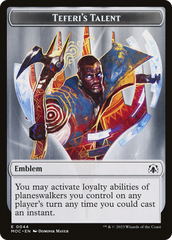 Elemental (02) // Teferi's Talent Emblem Double-Sided Token [March of the Machine Commander Tokens] | Exor Games Dartmouth