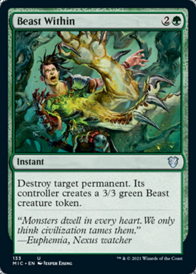 Beast Within [Innistrad: Midnight Hunt Commander] | Exor Games Dartmouth