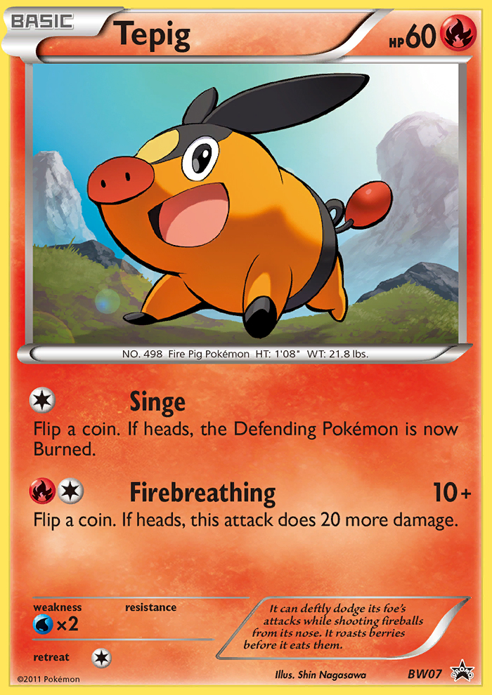 Tepig (BW07) [Black & White: Black Star Promos] | Exor Games Dartmouth