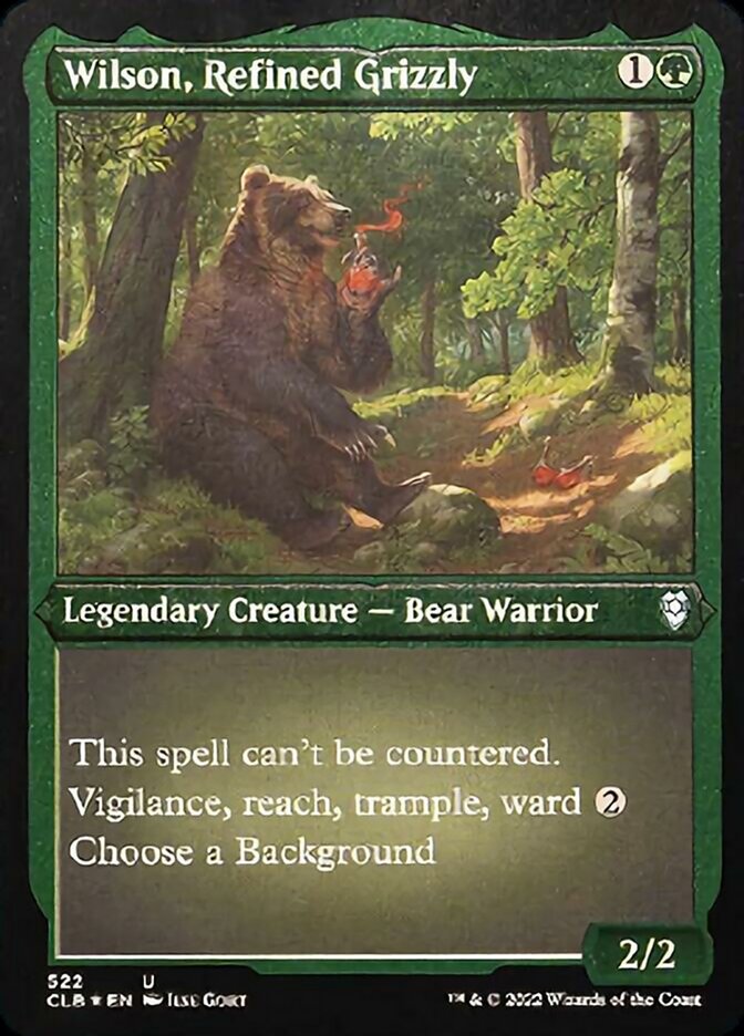 Wilson, Refined Grizzly (Foil Etched) [Commander Legends: Battle for Baldur's Gate] | Exor Games Dartmouth