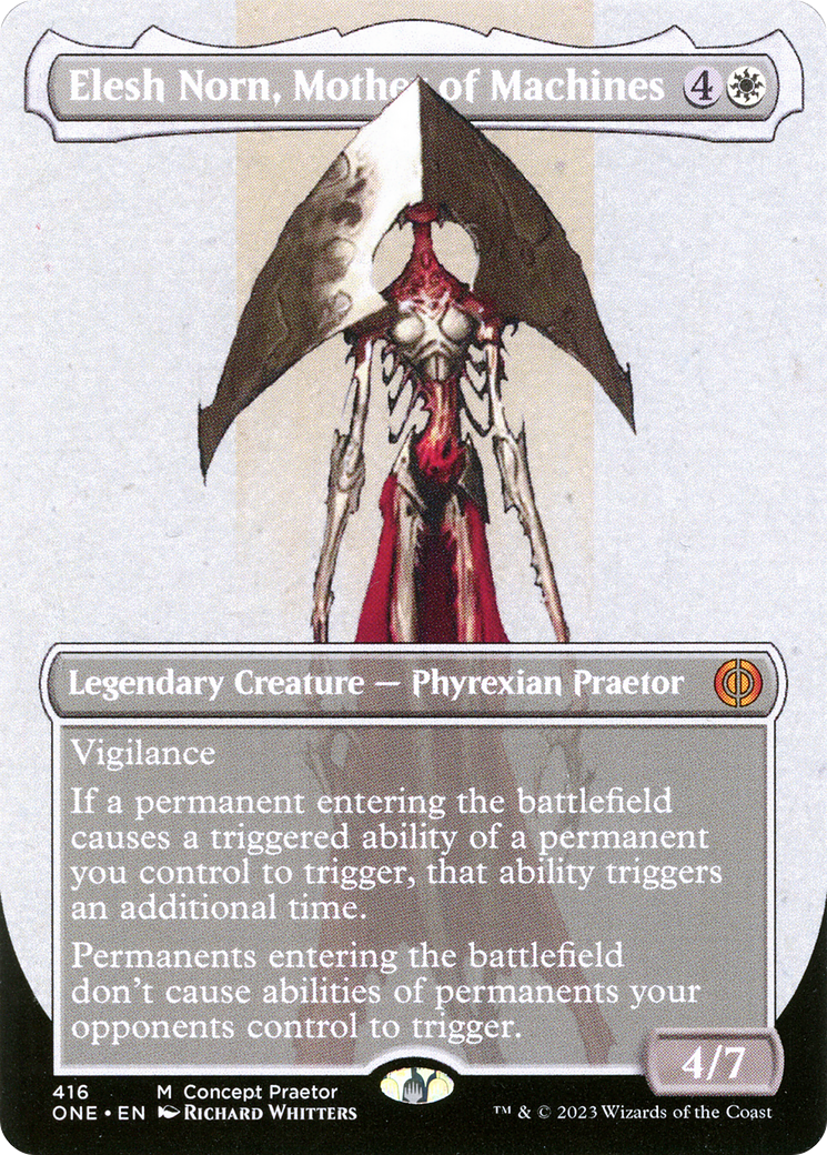 Elesh Norn, Mother of Machines (Borderless Concept Praetors) [Phyrexia: All Will Be One] | Exor Games Dartmouth