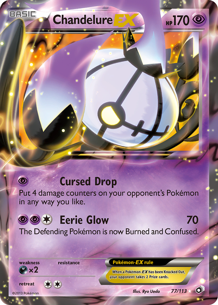 Chandelure EX (77/113) [Black & White: Legendary Treasures] | Exor Games Dartmouth