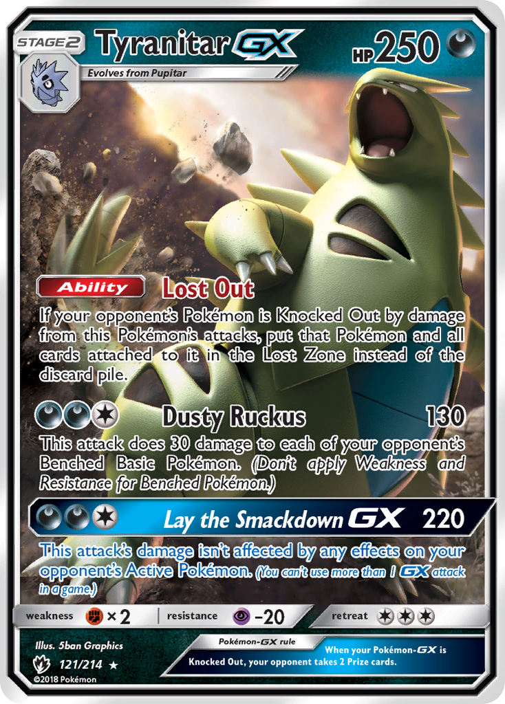 Tyranitar GX (121/214) [Sun & Moon: Lost Thunder] | Exor Games Dartmouth