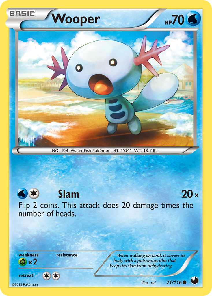 Wooper (21/116) [Black & White: Plasma Freeze] | Exor Games Dartmouth