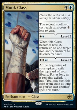 Monk Class (Promo Pack) [Dungeons & Dragons: Adventures in the Forgotten Realms Promos] | Exor Games Dartmouth
