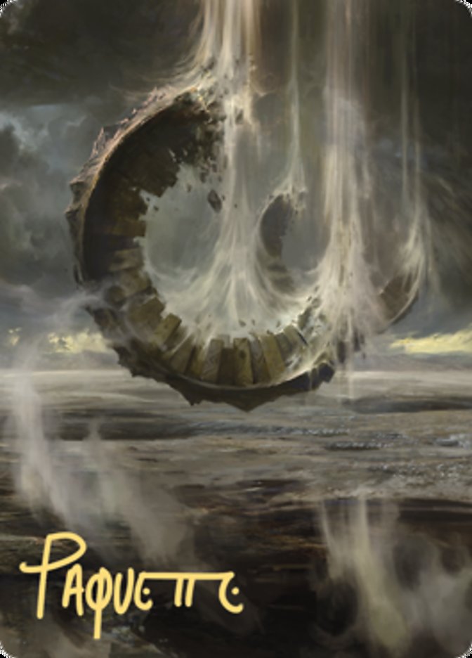 Wasteland Art Card (Gold-Stamped Signature) [Zendikar Rising Art Series] | Exor Games Dartmouth