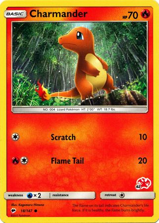 Charmander (18/147) (Charizard Stamp #42) [Battle Academy 2020] | Exor Games Dartmouth