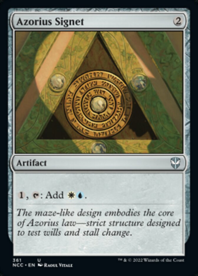 Azorius Signet [Streets of New Capenna Commander] | Exor Games Dartmouth