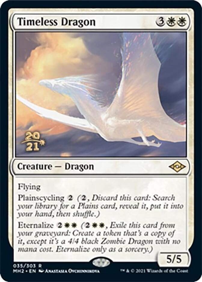 Timeless Dragon [Modern Horizons 2 Prerelease Promos] | Exor Games Dartmouth