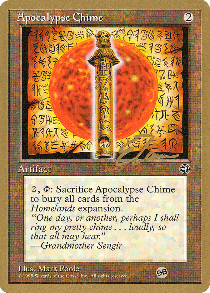 Apocalypse Chime (Eric Tam) (SB) [Pro Tour Collector Set] | Exor Games Dartmouth