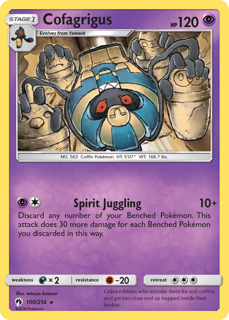 Cofagrigus (100/214) [Sun & Moon: Lost Thunder] | Exor Games Dartmouth