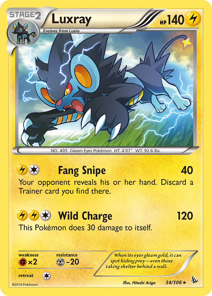 Luxray (34/106) [XY: Flashfire] | Exor Games Dartmouth