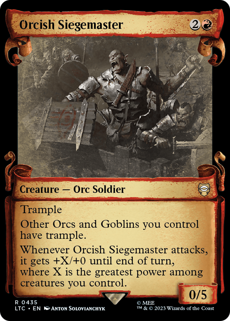 Orcish Siegemaster [The Lord of the Rings: Tales of Middle-Earth Commander Showcase Scrolls] | Exor Games Dartmouth