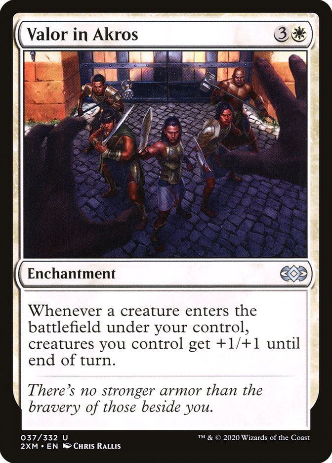 Valor in Akros [Double Masters] | Exor Games Dartmouth