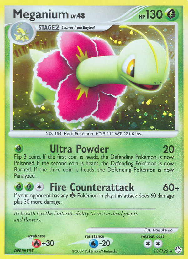 Meganium (13/123) [Diamond & Pearl: Mysterious Treasures] | Exor Games Dartmouth