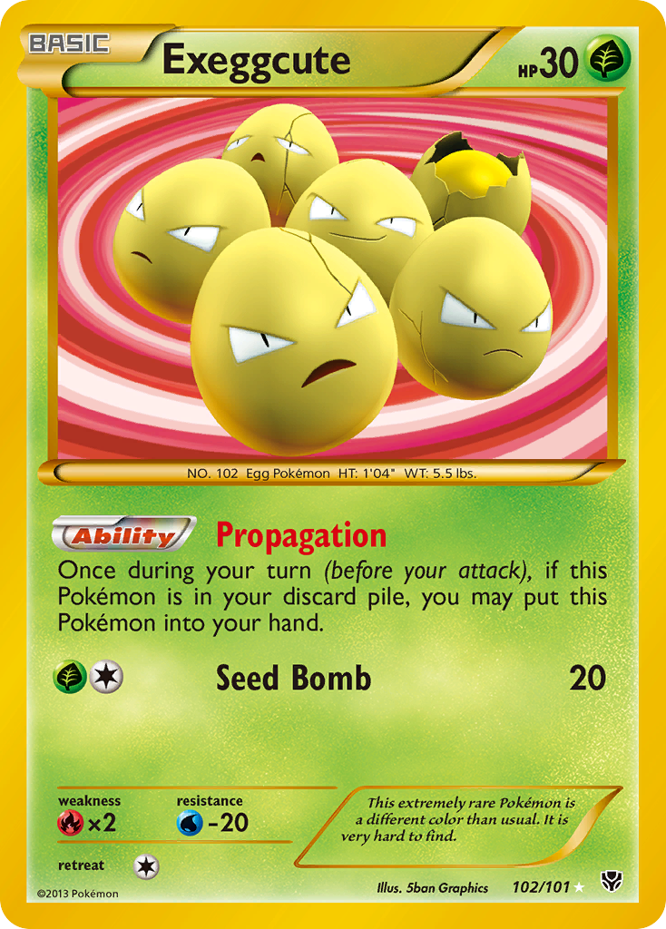 Exeggcute (102/101) [Black & White: Plasma Blast] | Exor Games Dartmouth