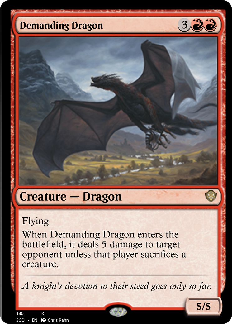Demanding Dragon [Starter Commander Decks] | Exor Games Dartmouth