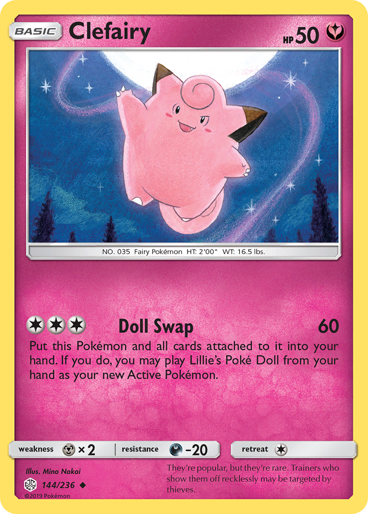 Clefairy (144/236) [Sun & Moon: Cosmic Eclipse] | Exor Games Dartmouth