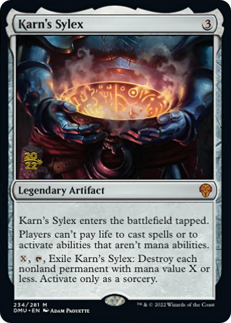 Karn's Sylex [Dominaria United Prerelease Promos] | Exor Games Dartmouth
