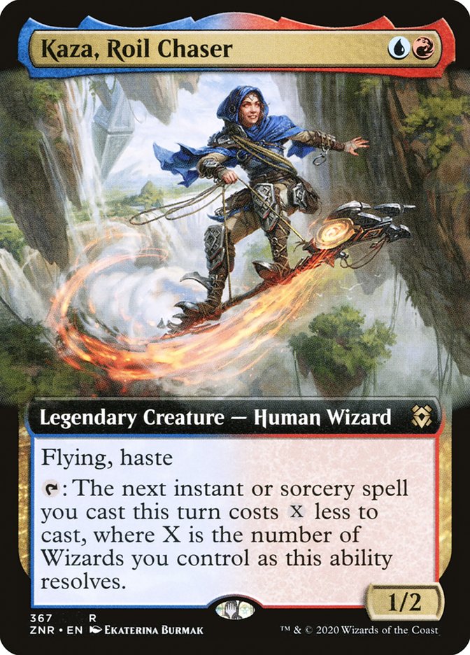 Kaza, Roil Chaser (Extended Art) [Zendikar Rising] | Exor Games Dartmouth